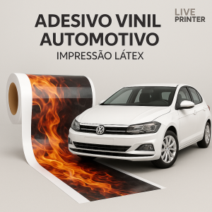 Adesivo Vinil Automotivo Personalizado | Alta Durabilidade Adesivo Vinil Automotivo Personalizado 4x0 - Só Frente   