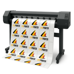 Adesivo Vinil com Meio Corte Brilho Solvente M² Adesivo Branco Vinil Personalizado 4/0  Meio Corte Impressão Digital Eco Solvente