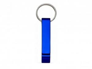 Chaveiro Abridor Personalizado para Brindes Empresariais e Corporativos - Azul Alumínio 11 x 6.5cm 1x0 - Gravação Frente   Gravação a Laser