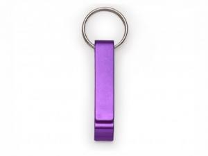 Chaveiro Abridor Personalizado para Brindes Empresariais e Corporativos - Roxo Alumínio 11 x 6.5cm 1x0 - Gravação Frente   Gravação a Laser