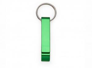 Chaveiro Abridor Personalizado para Brindes Empresariais e Corporativos - Verde Alumínio 11 x 6.5cm 1x0 - Gravação Frente   Gravação a Laser