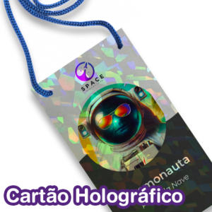 Credencial | Holográfico 300g | 10x15cm Cartão Holográfico 300g/m² 10x15 4x0 - Só Frente   