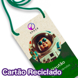 Credencial | Reciclado 240g | 10x15cm | Sem Verniz Cartão Reciclado 240g/m² 10x15 4x0 - Só Frente   
