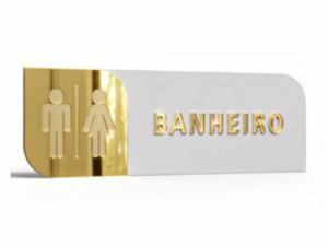 Letreiro de Porta em Acrílico 25x10cm – Personalizado para Empresas, Clínicas e Escritórios - Placa de Porta 30x10 - Acrílico Modelo 01 Acrílico 2mm 10x25 cm 1x0 - Gravação Frente e Relevo   Gravação a Laser