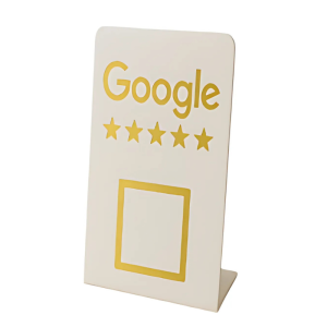 Modelo Google - Sem Personalização Acrílico 2mm 8x15 cm 4x0 - Só Frente   Corte a Laser
