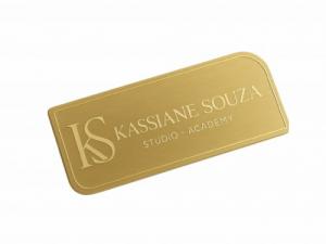 Placa de Porta 25x10 - Acrílico Modelo 02 Acrílico 2mm 10x25 cm 1x0 - Gravação Frente e Relevo   Gravação a Laser