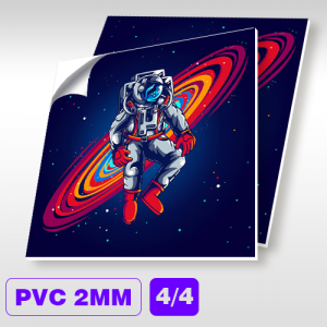 PS | PVC 2mm 4/4 - Frente e Verso Placa PS 2mm Personalizado 4x4 - Frente e Verso  Corte Reto Impressão U.V.