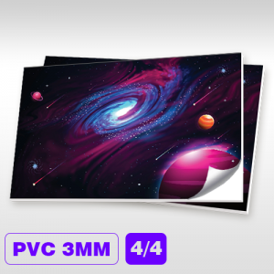 PS | PVC 3mm 4/4 - Frente e Verso Placa PS 3mm Personalizado 4x4 - Frente e Verso  Corte Reto Impressão U.V.