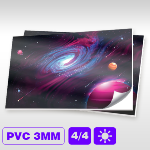 PS | PVC 3mm 4/4 - Impressa Placa de PS 3mm Personalizado 4x4 - Frente e Verso   
